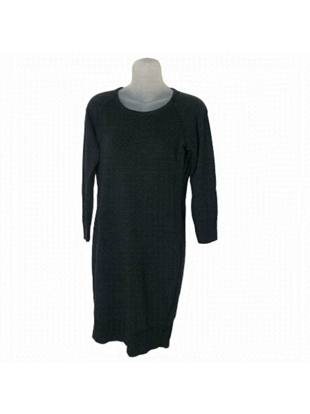 James Perse Grey Black Marbled Light Sweatshirt Dress Size 1